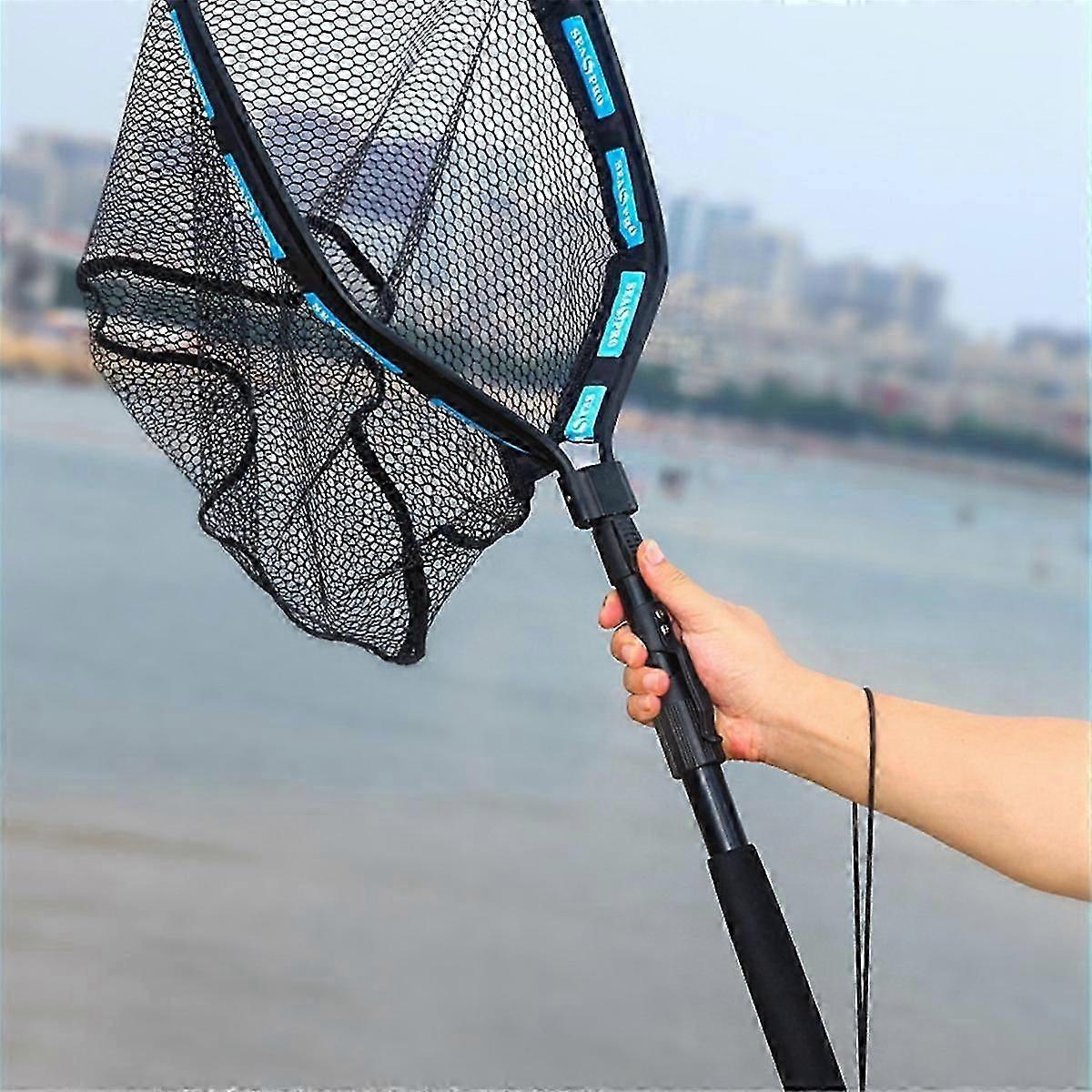 Folding Telescopic Floating Fishing Net with Missing Rope Portable Fishing Net Bag