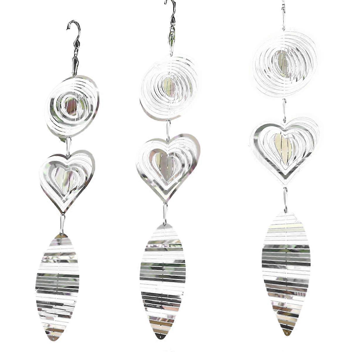 Outdoor bird deterrent reflective 3D wind rotor bird deterrent