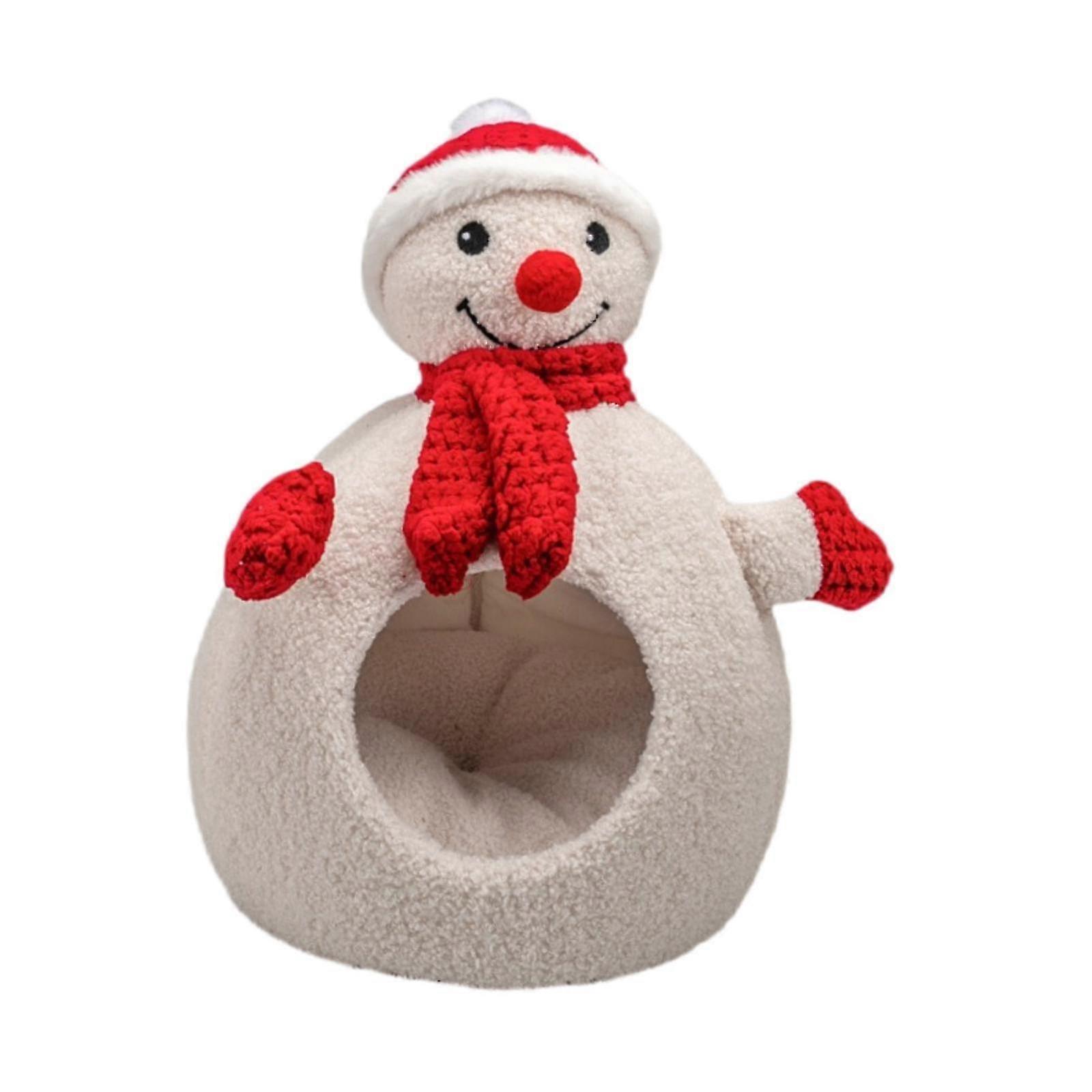 Natale Gatto Casa Piccolo Animale Casa Gatto Rifugio per Bunny Criceto Gattino S SZRH A-F