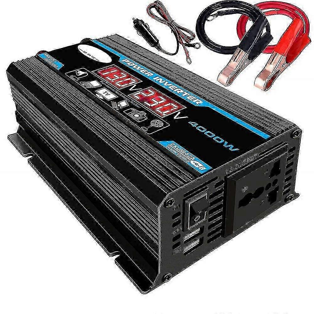 Convertor 4000w 12V Invertor sinusoidal pur Transformator sinusoidal pur cu telecomandă