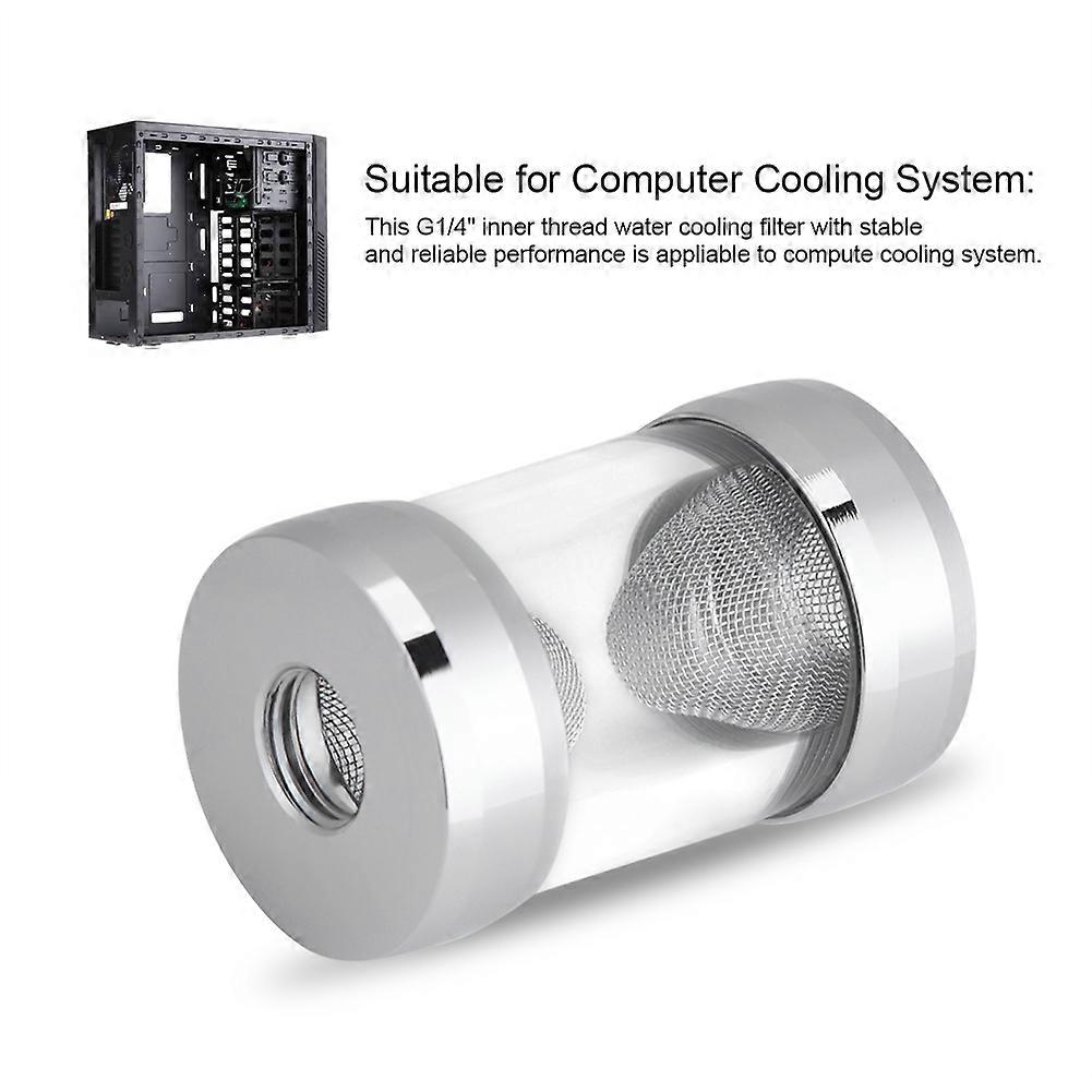 G1/4" Inner Thread Water Cooling Filter 50mm Funnel Shaped