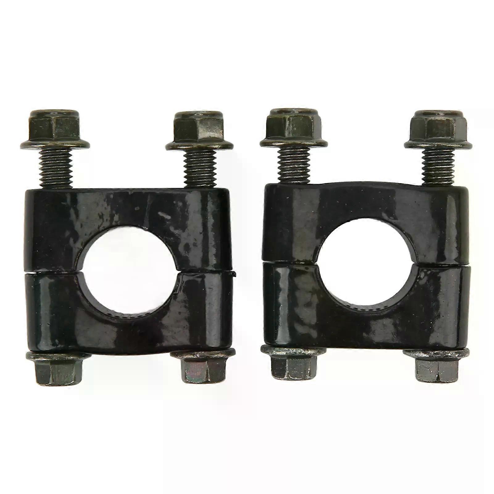 1 Pair 22mm Universal Handlebar Riser Clamp Single Hole Handle Bar Mount Clamp for Motorcycle