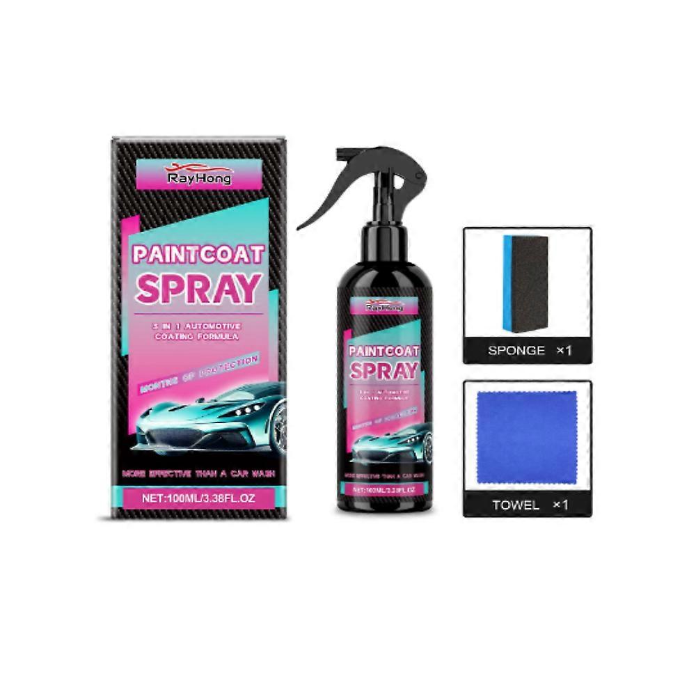 3 in 1 Ceramic Car Coating Spray, 2025 Upgrade Multi-Functional Coating Agent