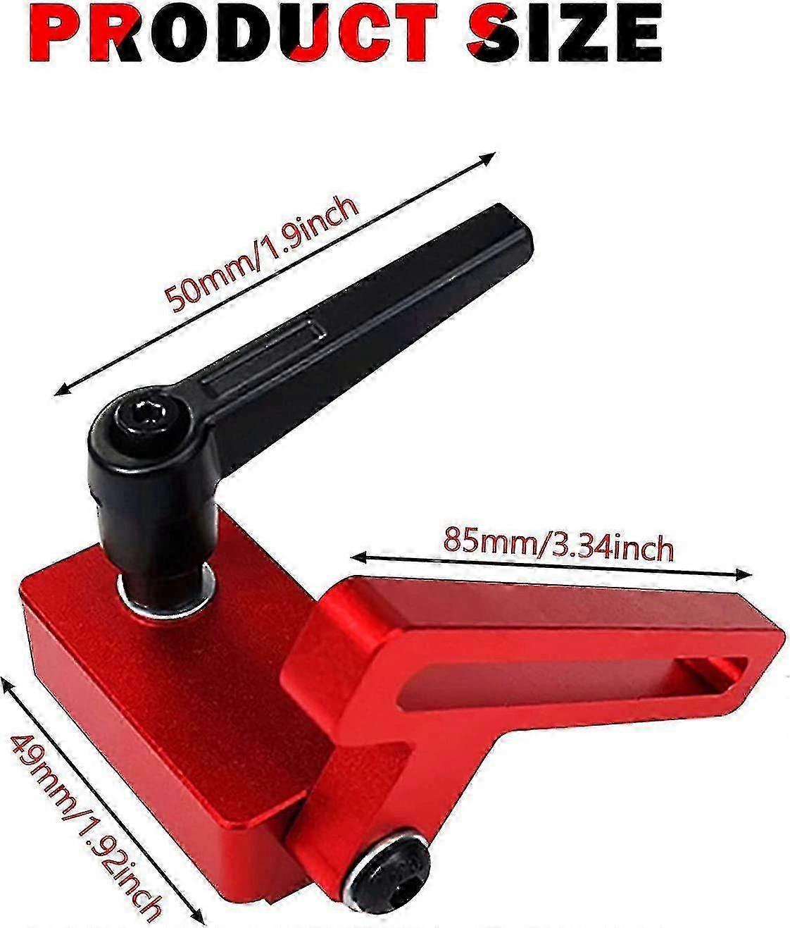 30 Type Miter Track Stop For T-slot T-tracks Woodworking Diy, Mitre Track Stop Woodworking Tools For Woodworking Workbench(1pc, Red)