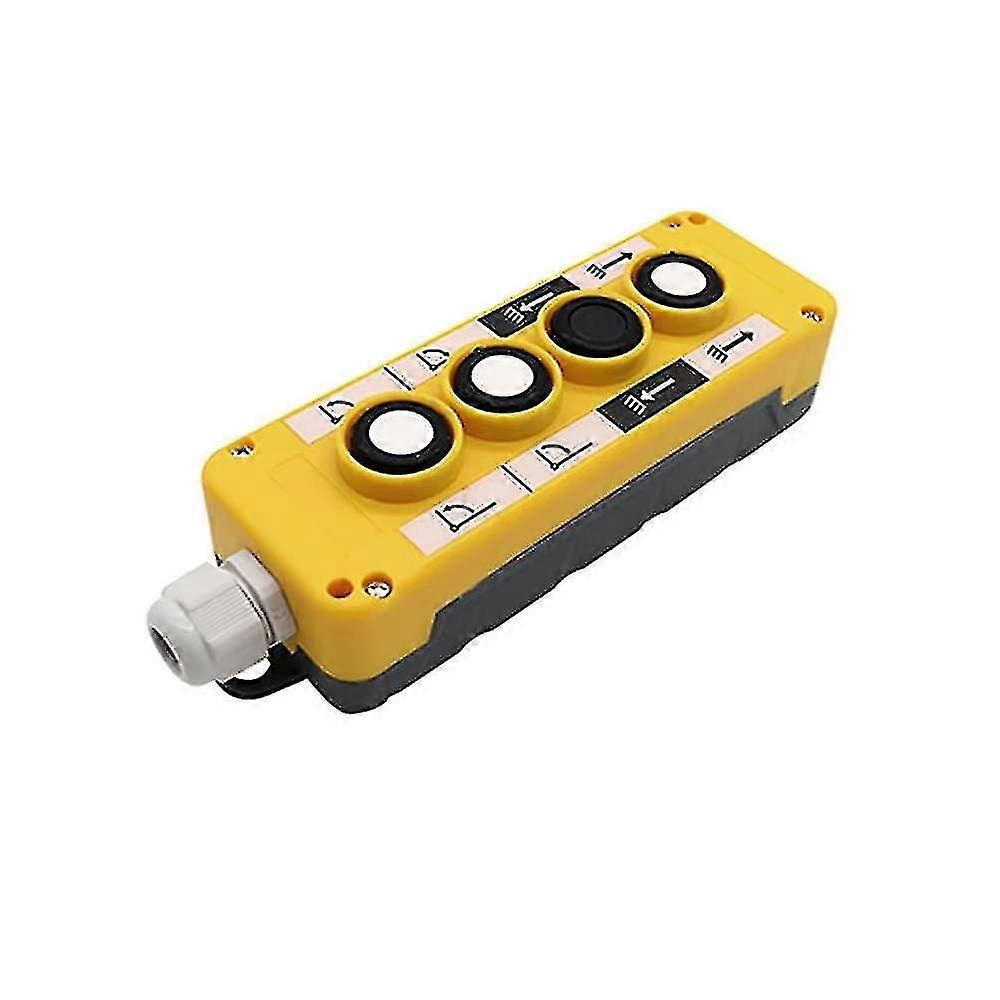 Rainproof Electric Hoist Crane Pushbutton Switches COP Industrial Up Down Driving Switch Control 4 Button --WHBYV