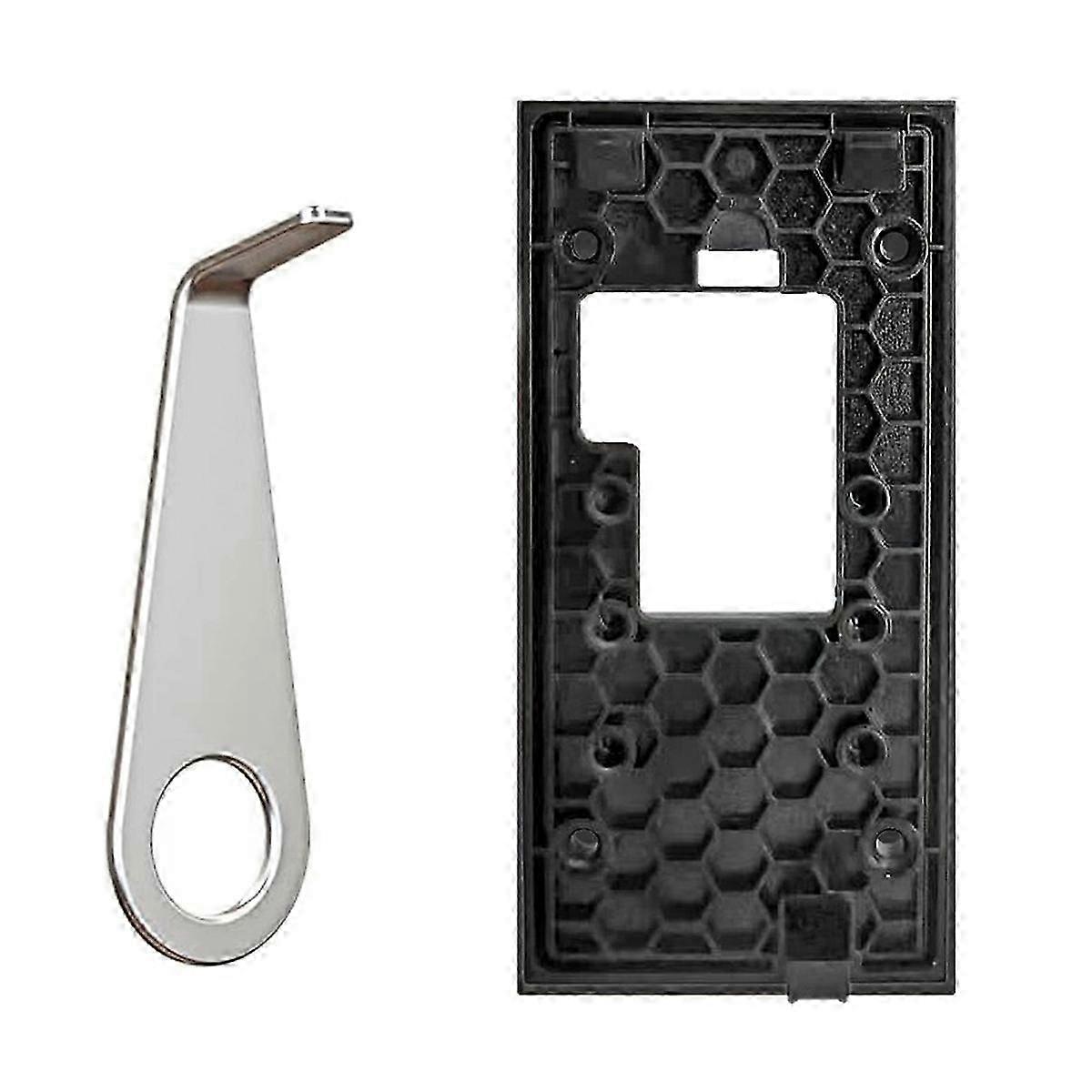 حامل لاصق لتركيب جرس الباب بدون حفر للبطارية الحلقية (إصدار 2024) لوحة تركيب جرس الباب