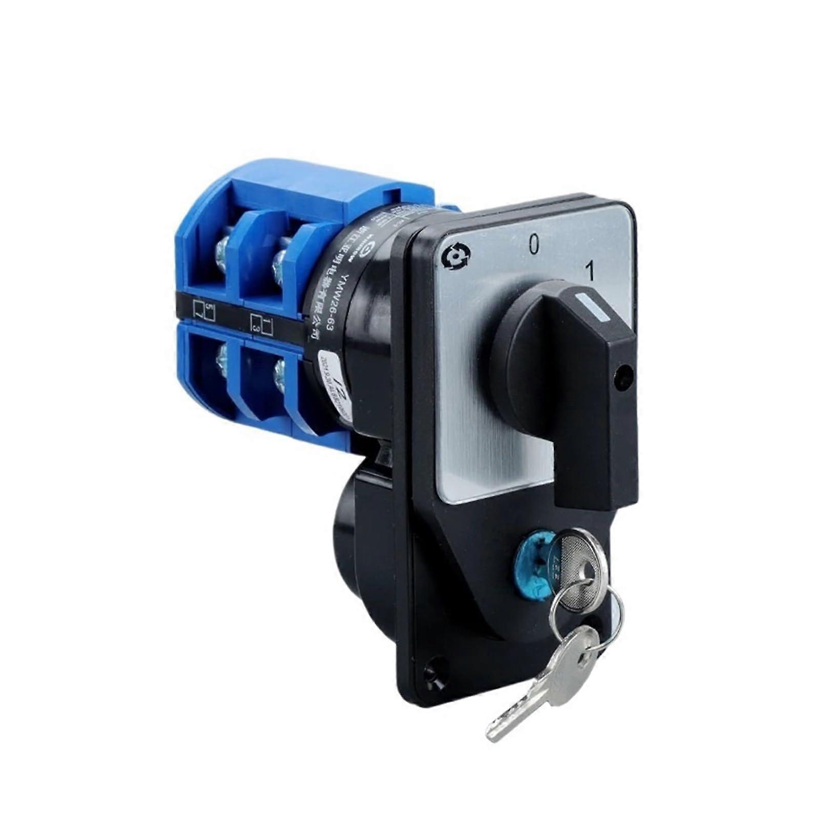 63A Conversion Rotary cam Switch, with Key Circuit Control Motor selector LW2663/2(1234)