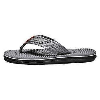Fashion Men's Fabric Strap Flip-flops Non-slip Soft Sole Beach Slippers Casual Clip-toe Slippers