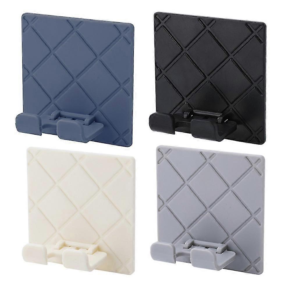 12Pcs Kitchen Bathroom Folding Design Wall Storage Hook Power Plug Socket Holder Wall Adhesive Hang