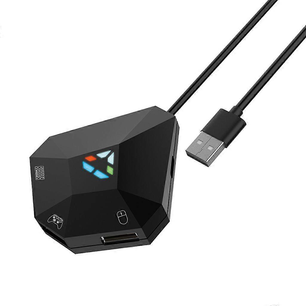  Wired USB Connection Keyboard and Mouse Adapter LED Indicator Converter