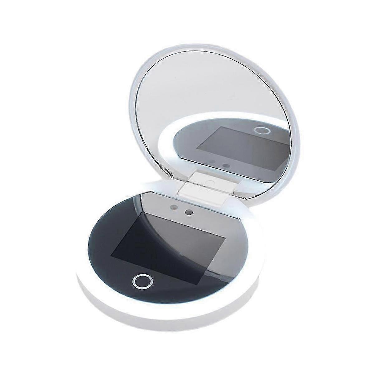 LED-Powered Rechargeable UV Sunscreen Testing Camera with Portable Makeup Mirror for Beauty Applications