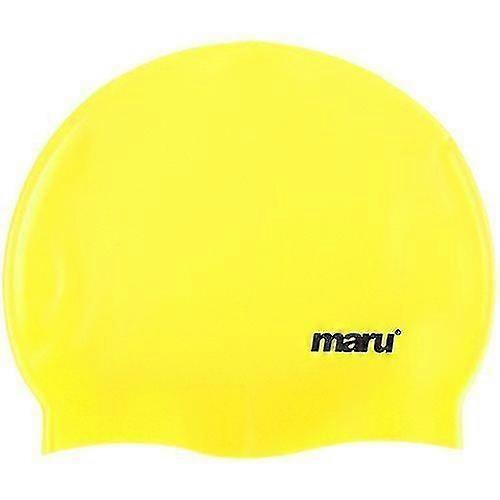 Maru Solid Silicone Swim Caps Yellow - Womens well