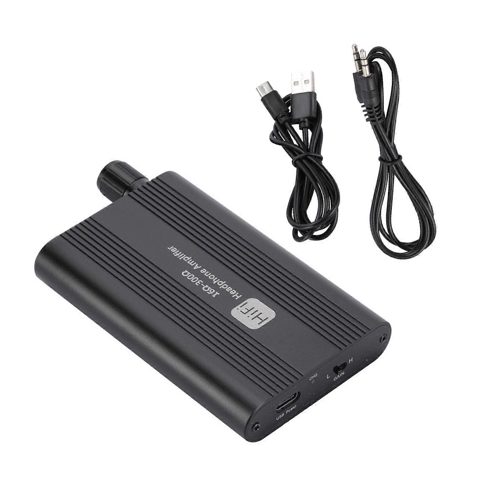 Headphone Amplifier Chargeable HiFi Earphone Amp for Digital Player Computer