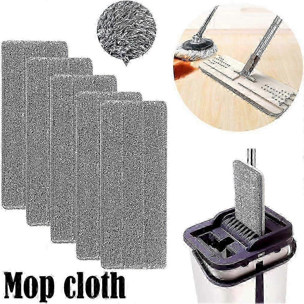 10 replacement mop heads, washable household mop cleaning pad