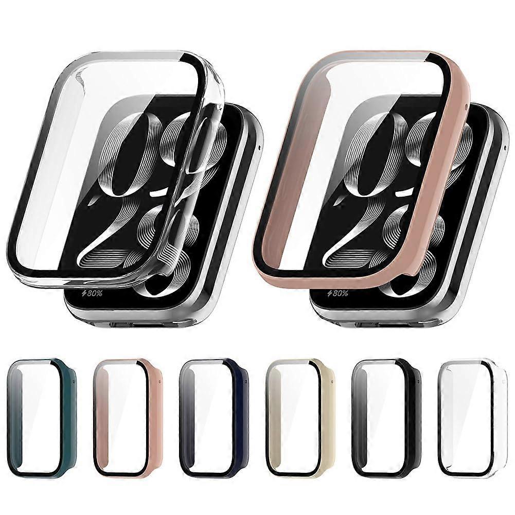 Hard Protective Case with Tempered Glass Screen Protector for Xiaomi Smart Band 9 Pro, Durable Material, Slim Fit Design