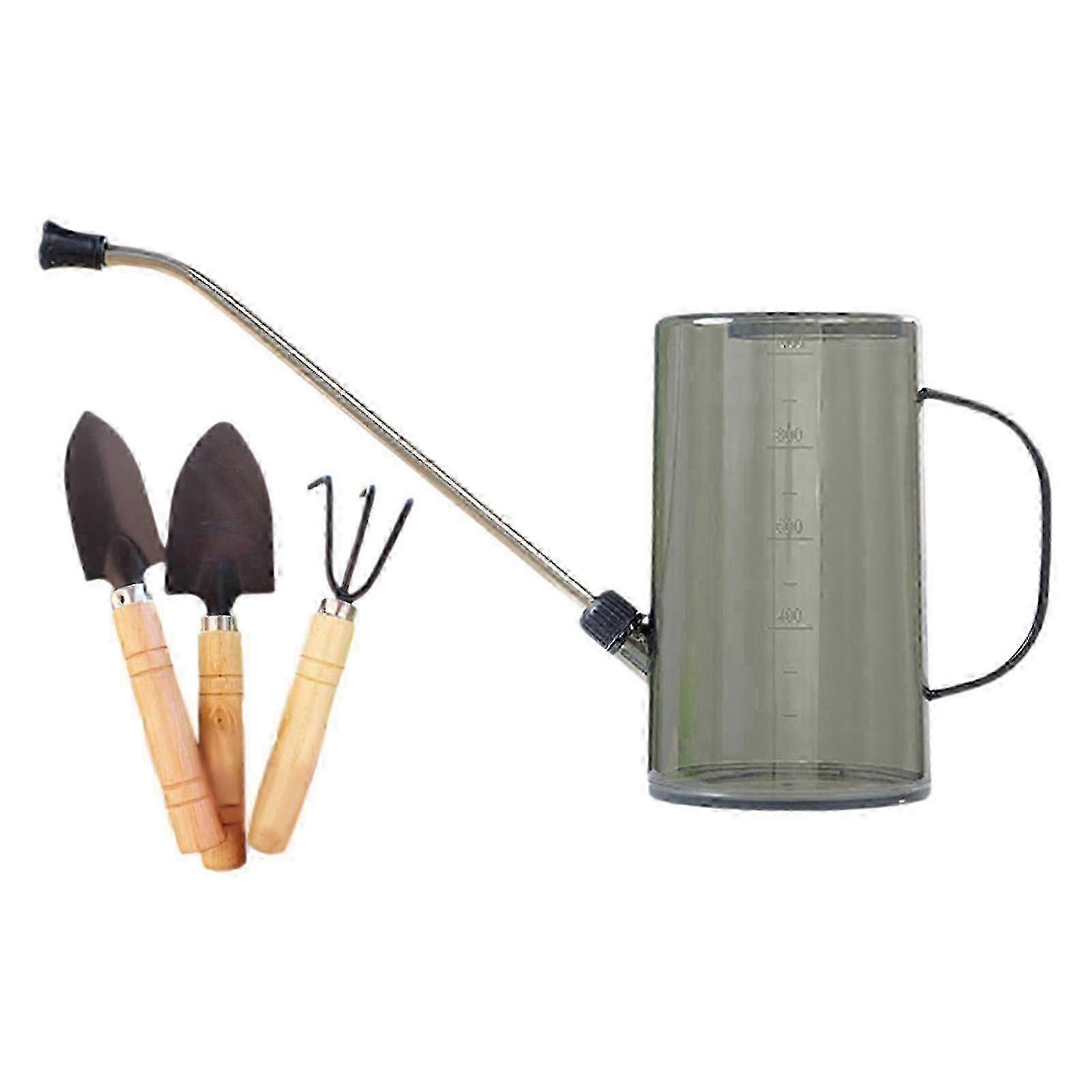 1L Watering Can, Indoor Watering Can, with 3 Gardening Tools Practical for Plants Flower