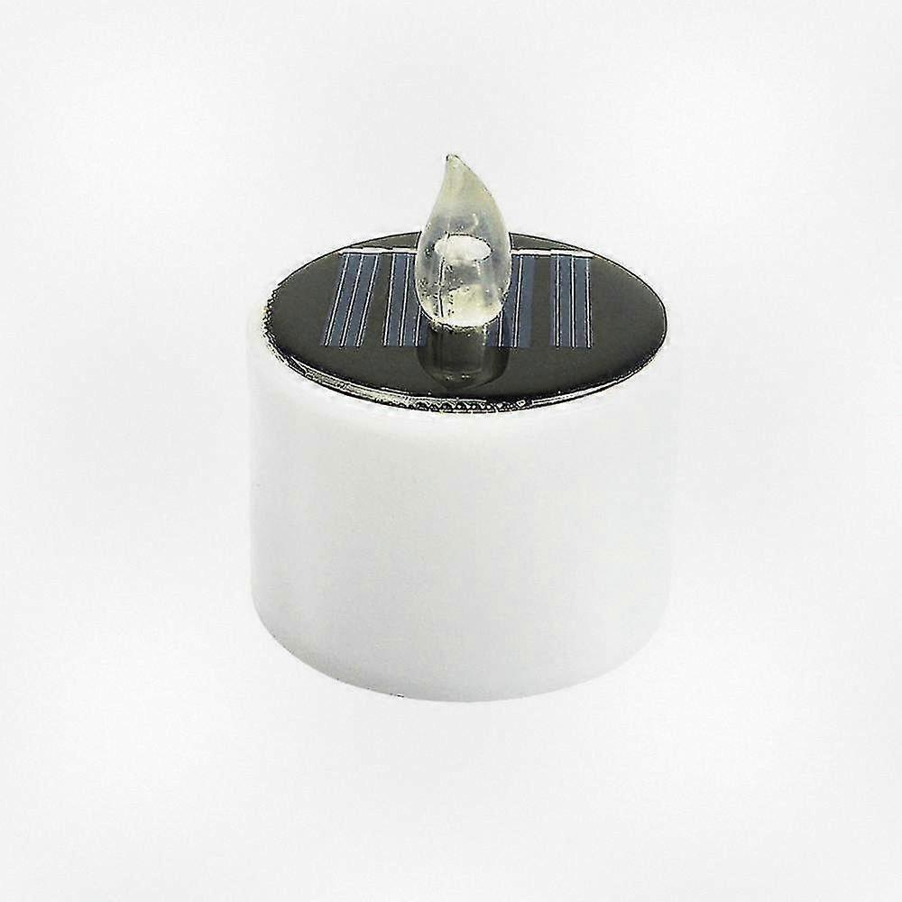 Solar Powered LED Tea Lights with Realistic Flicker Effect - Flameless Battery Operated Decorative Candles for Home