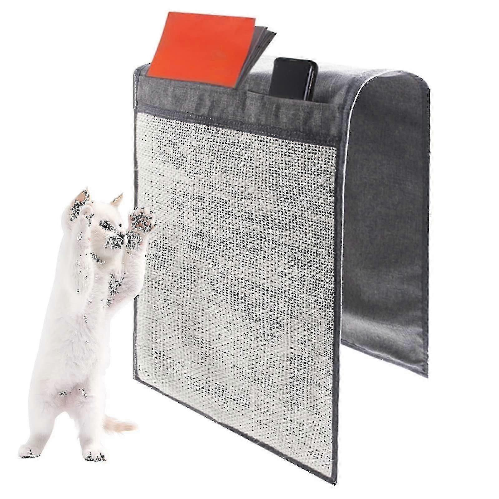 Cat Scratching Mat, Couch Cat Scratching Mat With 2 Compartments Cat Scratch Furniture Scratch Protection Sofa Cat Scratching Mat