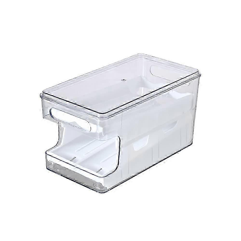 Stackable Shockproof Egg Holder with Slide Tracks - Kitchen Egg Organizer, Fridge Storage Box