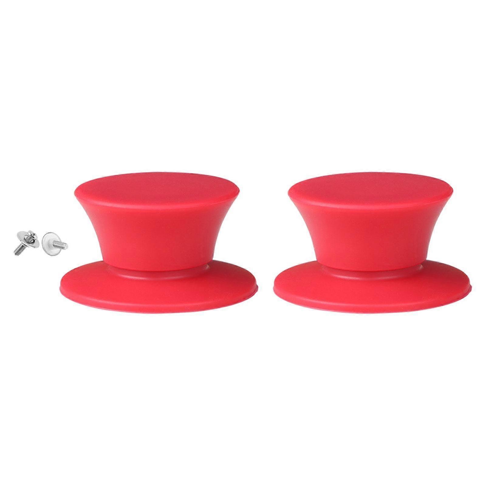 2 Pieces Silicone Pot Lid Replacement Knobs Pan Lid Holding Handles Sturdy