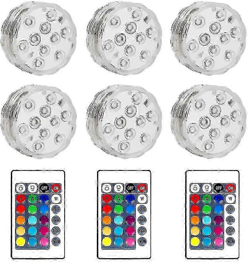 Waterproof LED Underwater Lights for Jacuzzi Spa Pool with 2 Remote Control Units