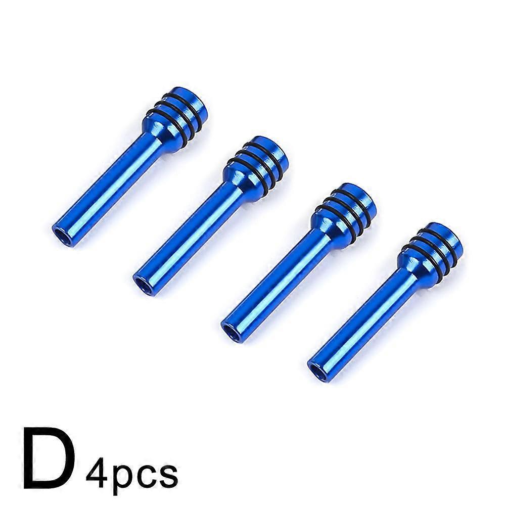 4pcs blue 3 grooves (D)$Car modified door door handle car aluminum alloy door handle car door handle door bolt car safety door lock buckle