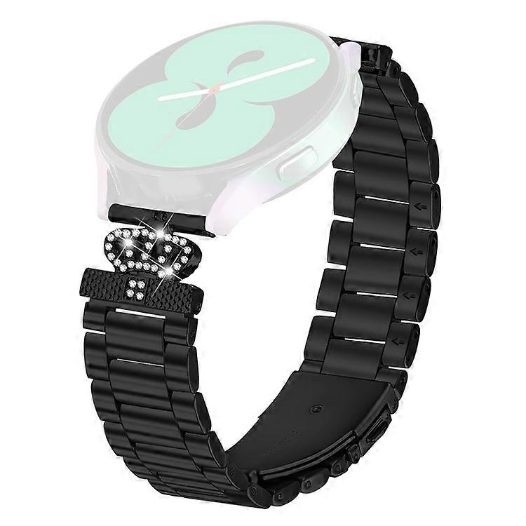 Kompatibilní pro Coros Apex 2 Nerezový ocelový řemínek ve tvaru koruny s drahokamu dekorací Watch Band