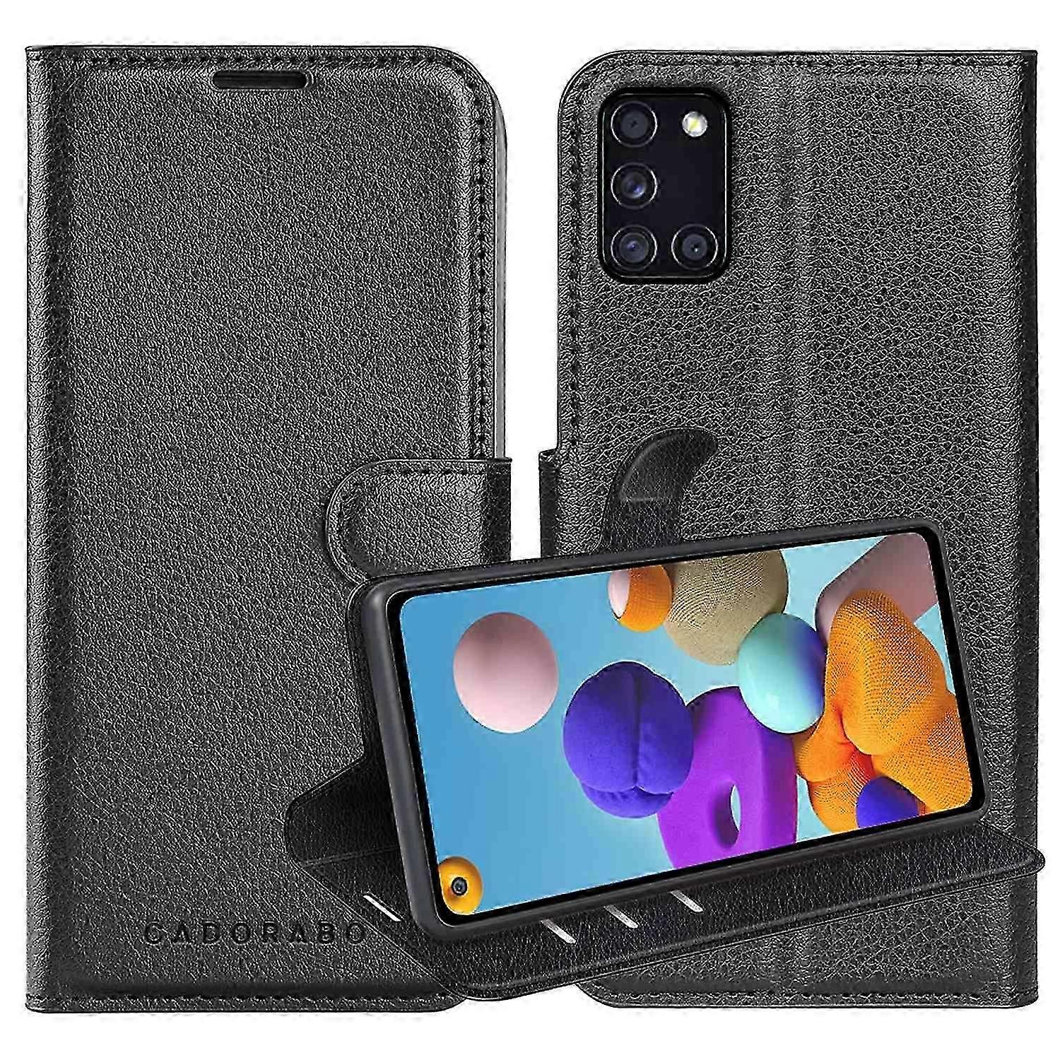 Protective Case for a Certain Brand Galaxy A21s - Features Card Slots and Stand Functionality