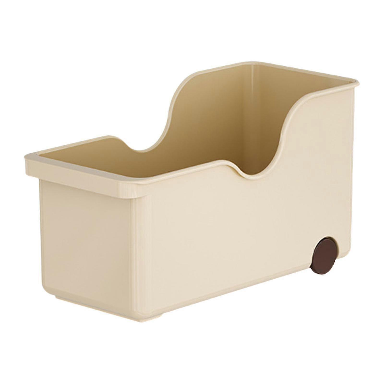 Storage Box on Wheels for Pantry Organization, Ideal for Cabinet Shelf and Kitchen Closet, Dimensions 40.7cm x 18.3cm x 22cm