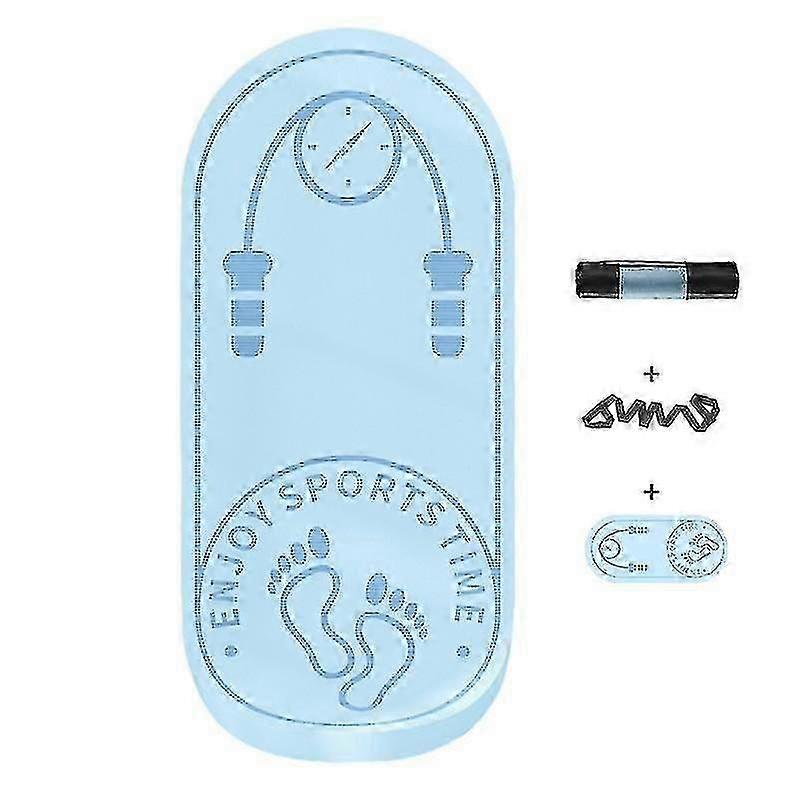 滑り止め縄跳びフィットネスマット140x60cm 8mmブルーワークアウトエクササイズマット