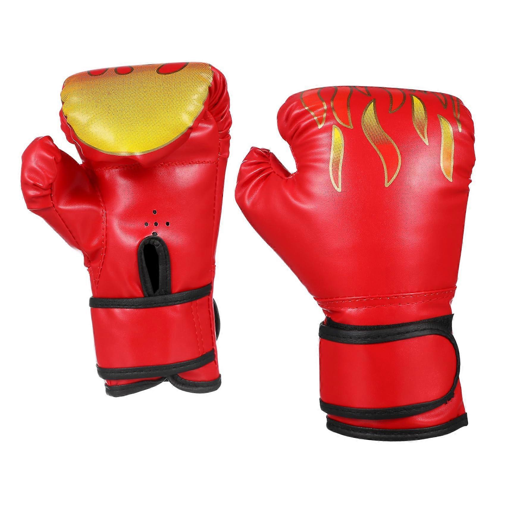 Boxing Gloves for Boxing Bandages Mittens Stand Boxing Machine Boxing Gloves Glove Inserts Gym Gloves Boxing Gloves Men's Training Gloves Red EVA 1