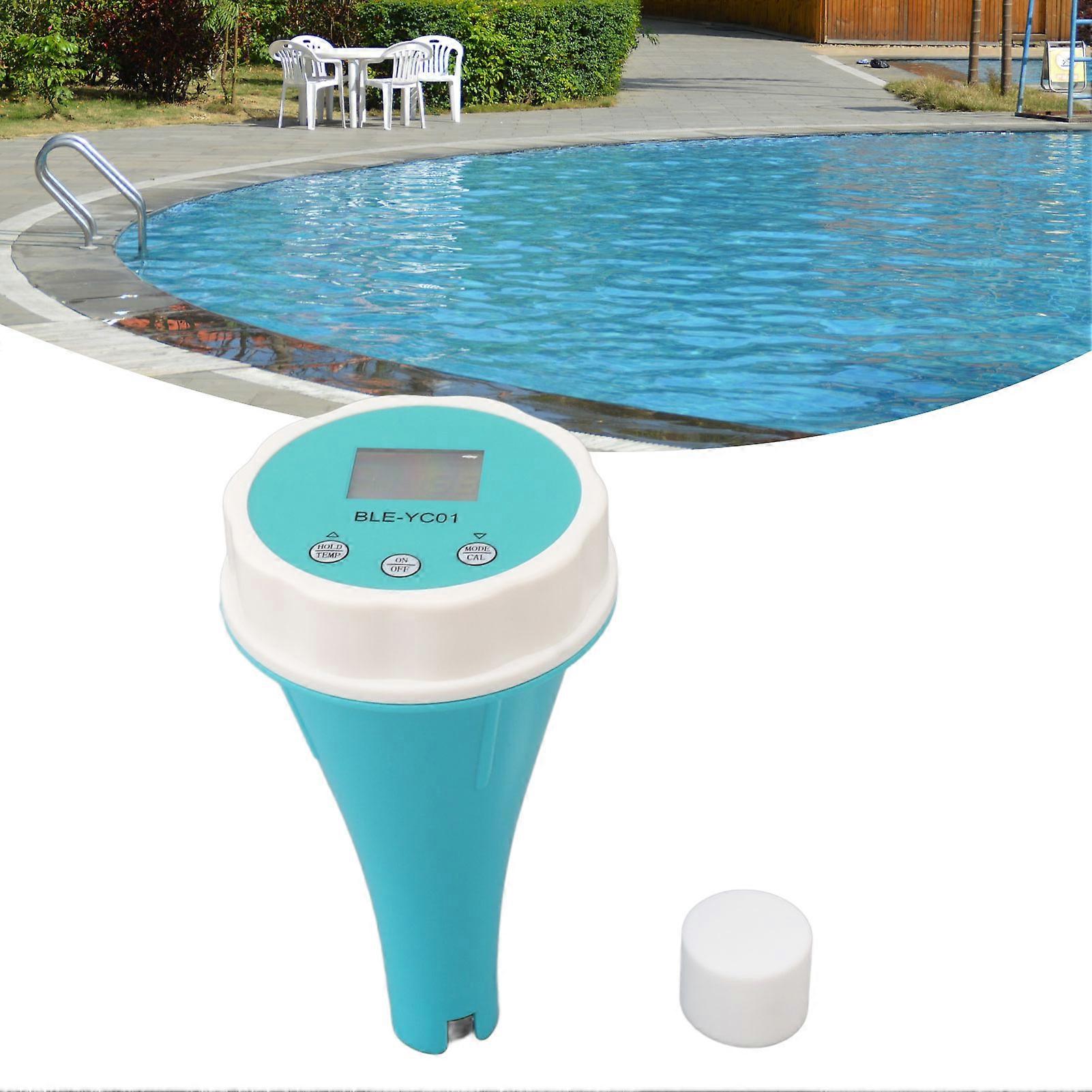6 in 1 Bluetooth Water Quality Tester PH ORP EC TDS CL TEMP Digital Swimming Pool Residual Chlorine Monitor for Hydroponic Aquarium 