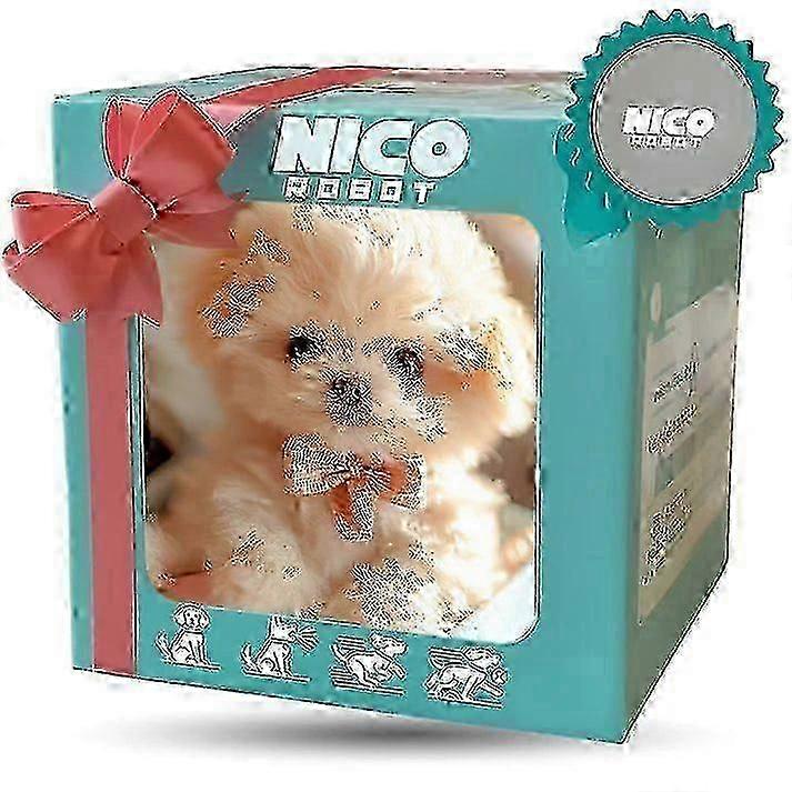 2025 Nico Robot Dog, My Realistic Robot Puppy Doll, Cute Interactive Plush Toy That Acts Like a Real Puppy