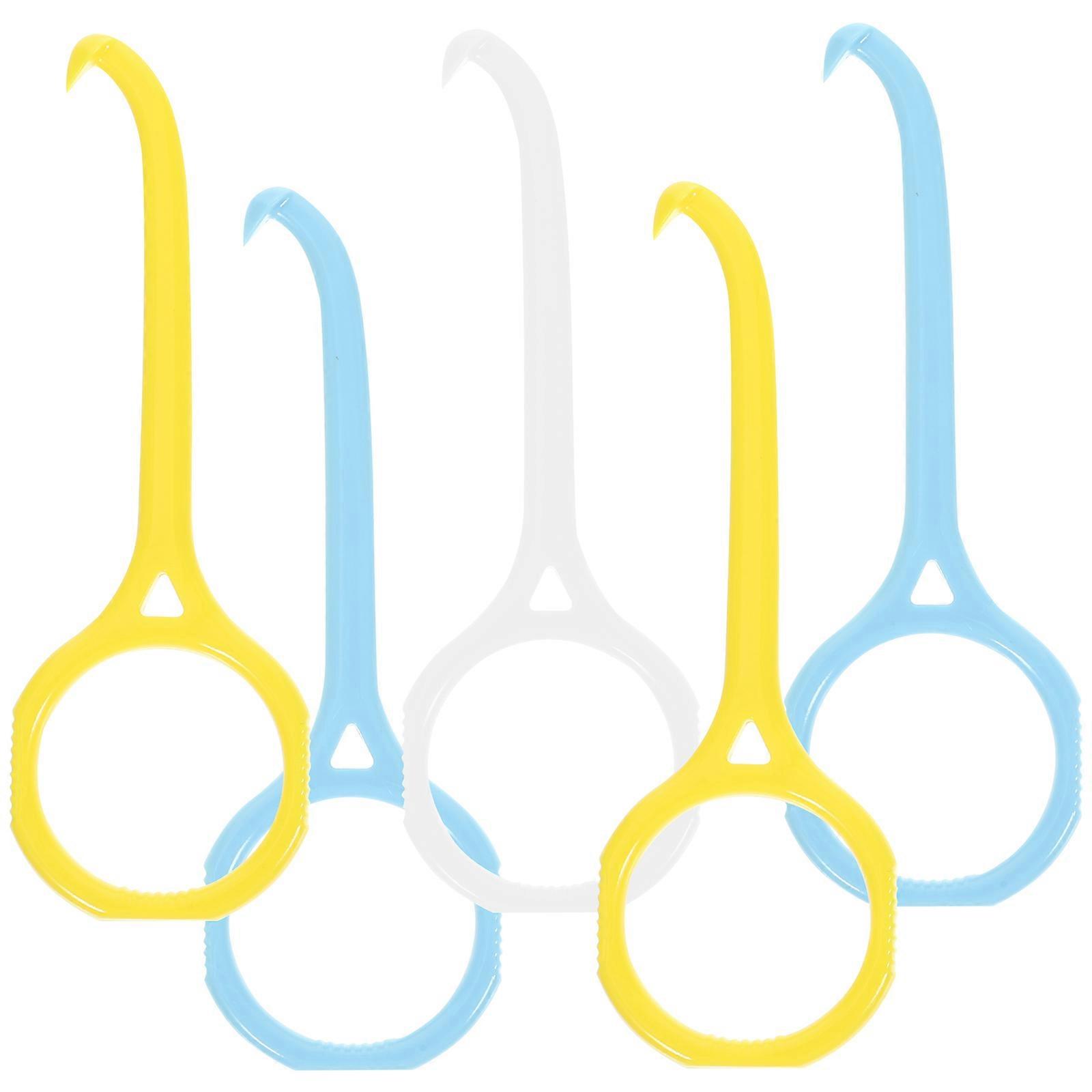Alignment Removal Tool Braces Hook Tooth Care Tool for Braces Wearer Daily Use 8x3x0.3cm Ergonomic Grip 5Pcs
