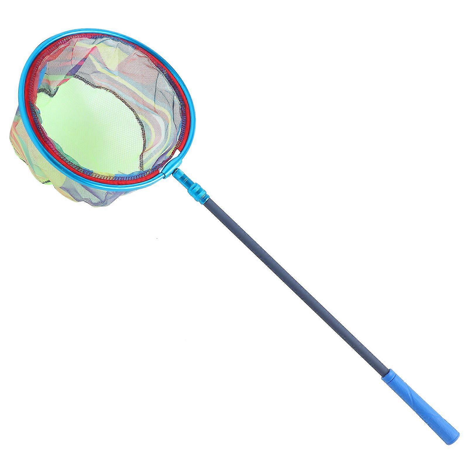 1 set of Kids Fishing Net Telescopic Landing Net with Pole Catching Butterflies Net