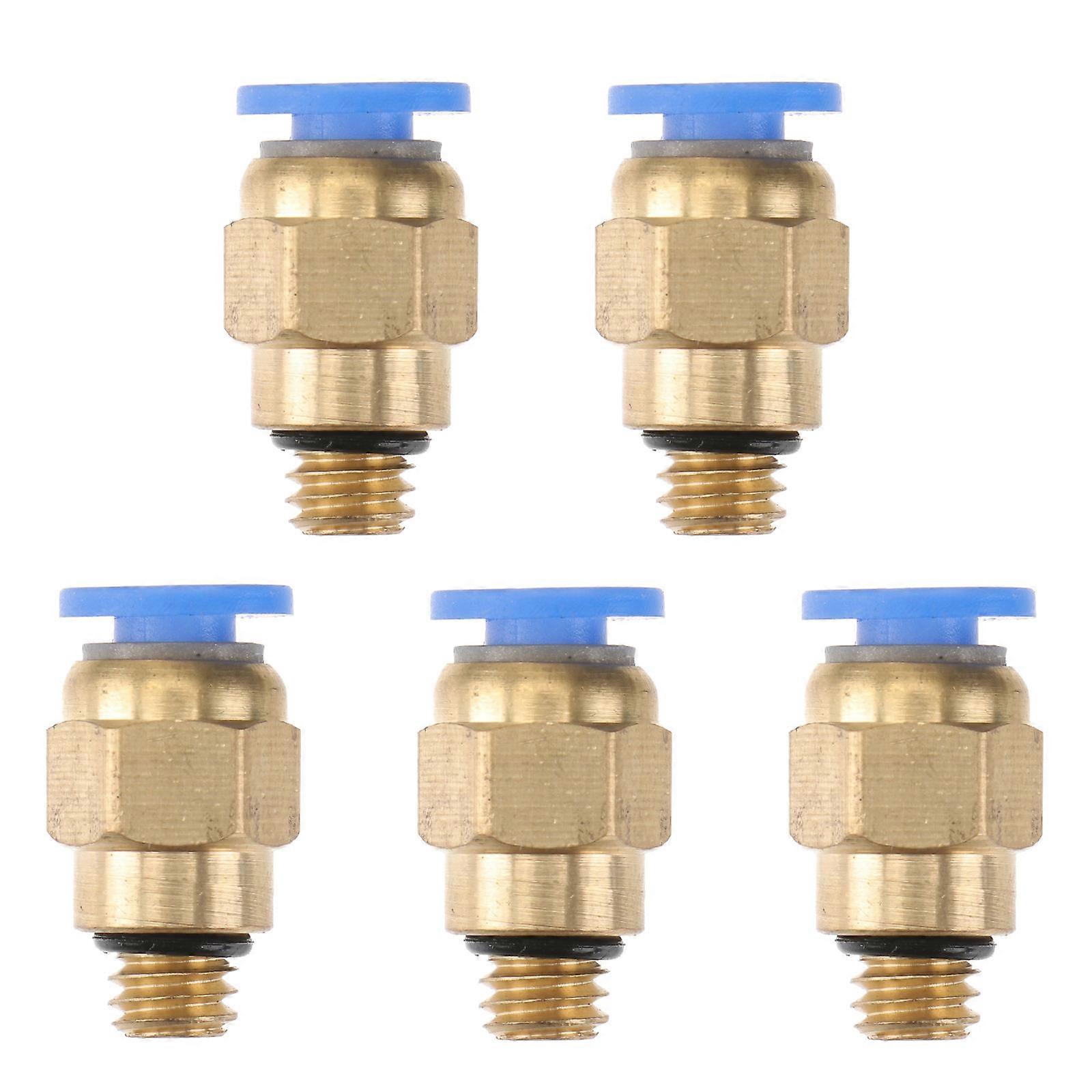 Pneumatic Pipe Fitting Pneumatic Straight Fitting 3D Printer Users Makers Plastic Material 4mm OD 5Pack