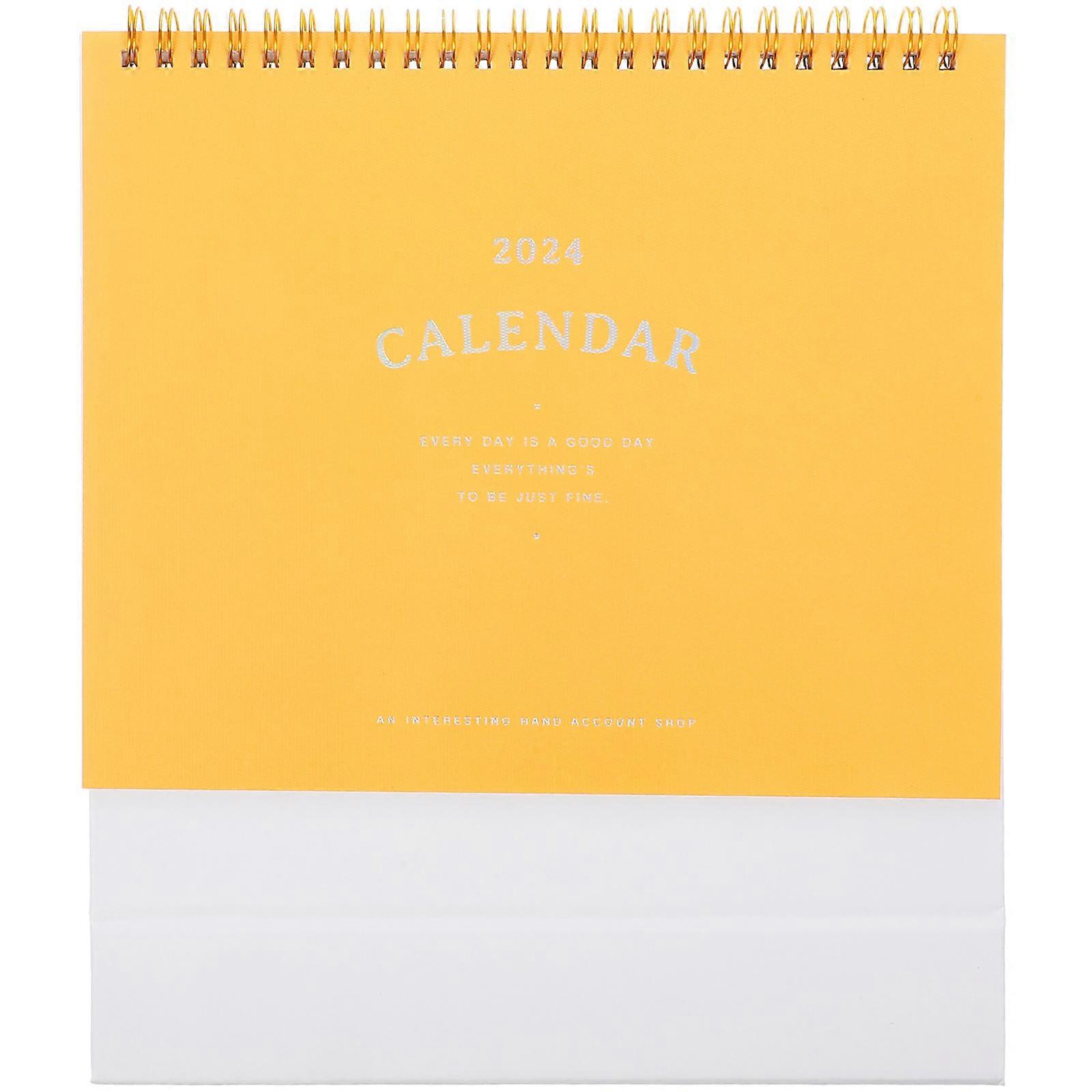 Freestanding Small Desk Calendar for Organization and Planning – Compact Office Decor with Vibrant Design for Birthdays, Appointments, and Events