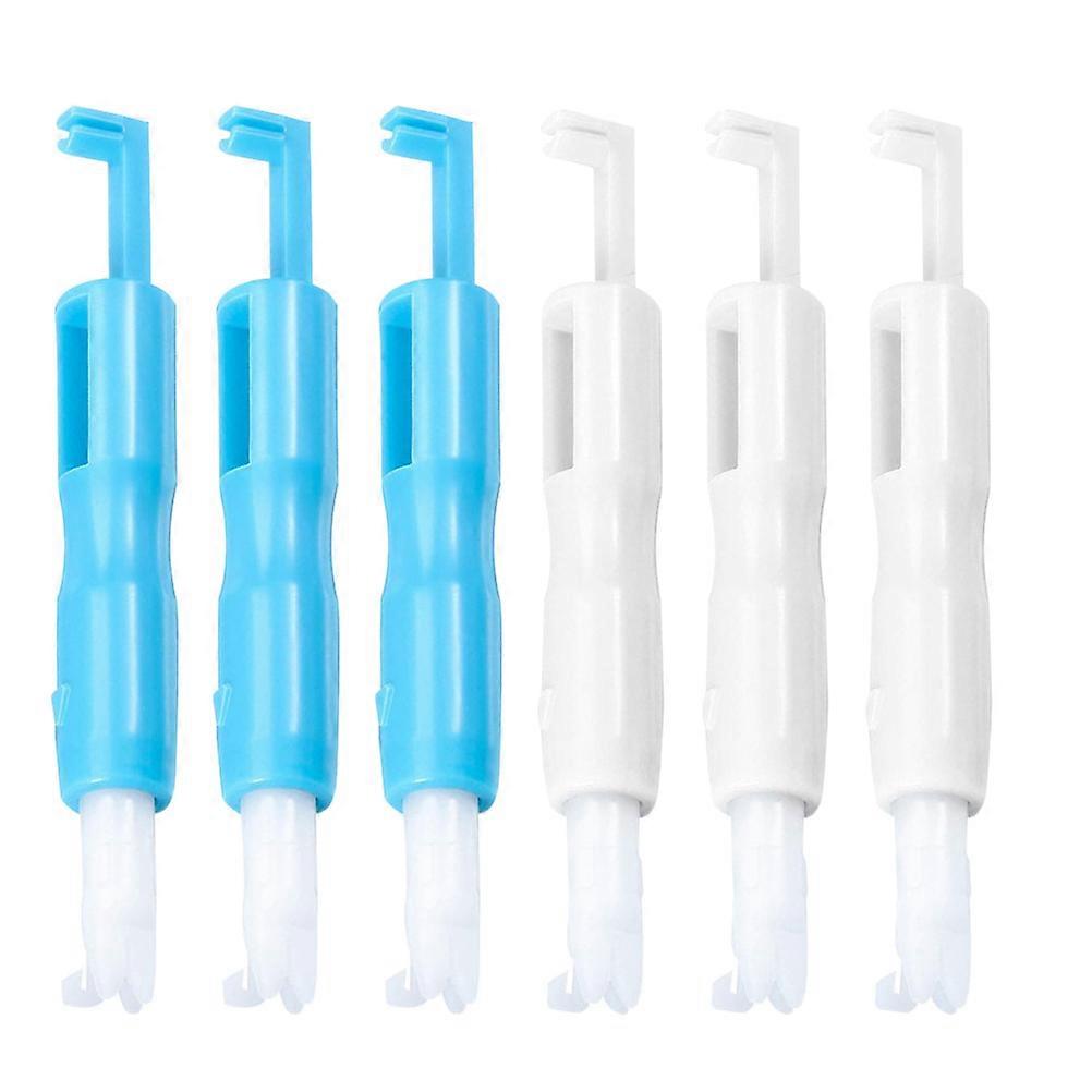 Plastic Needle Threaders Small Eye Needle Threading for Embroidery Tools 6Pcs