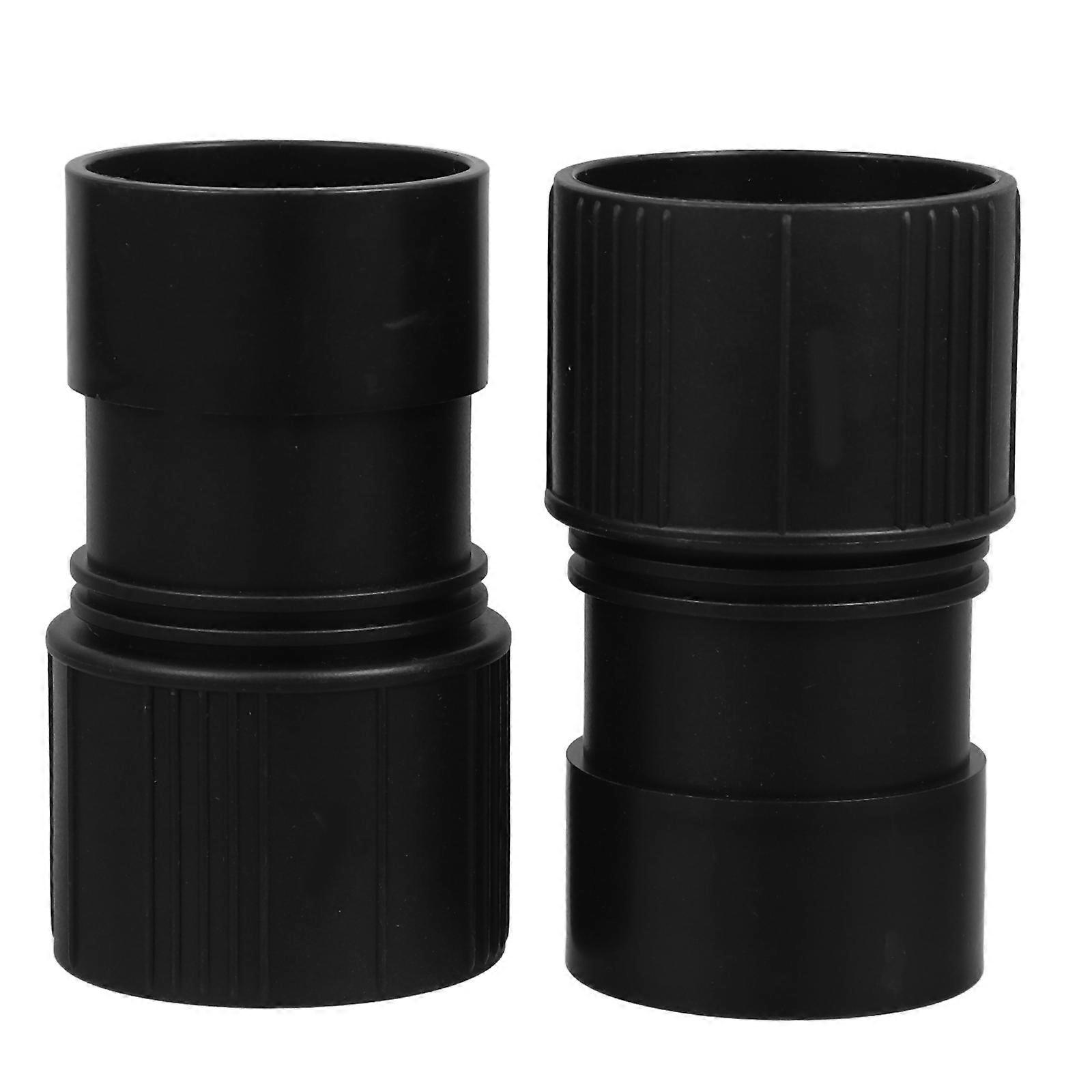 Easy To Install Vacuum Hose Adapter 40mm Inner Diameter 48mm Outer Diameter ABS Material Workshop Cleaning 2Pcs