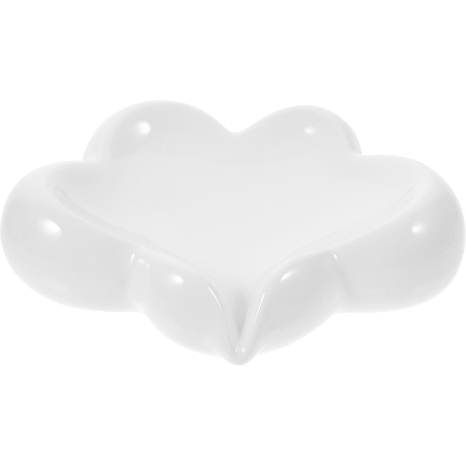 Soap Dish for Bathroom Sink Porcelain Material Bacteria Prevention 1Pack