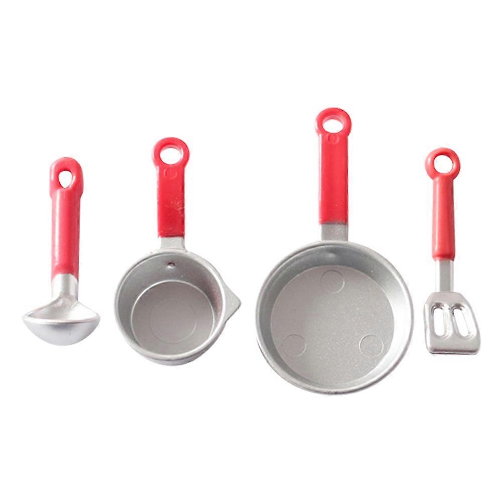 Small House Cookware Plastic Miniature Cookware Model Household Pretend Sets