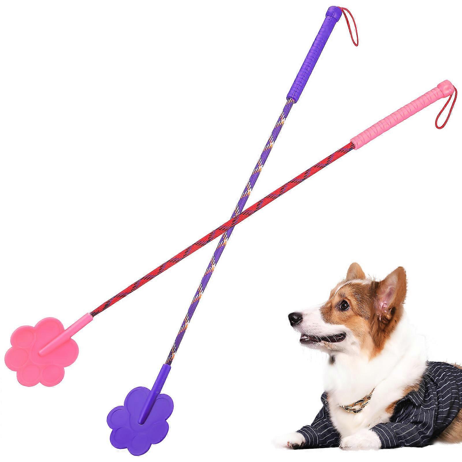 Dog Clicker For Training Pet Training Stick Rubber Training Tool Behavior Improvement Paw Shape 2Pcs