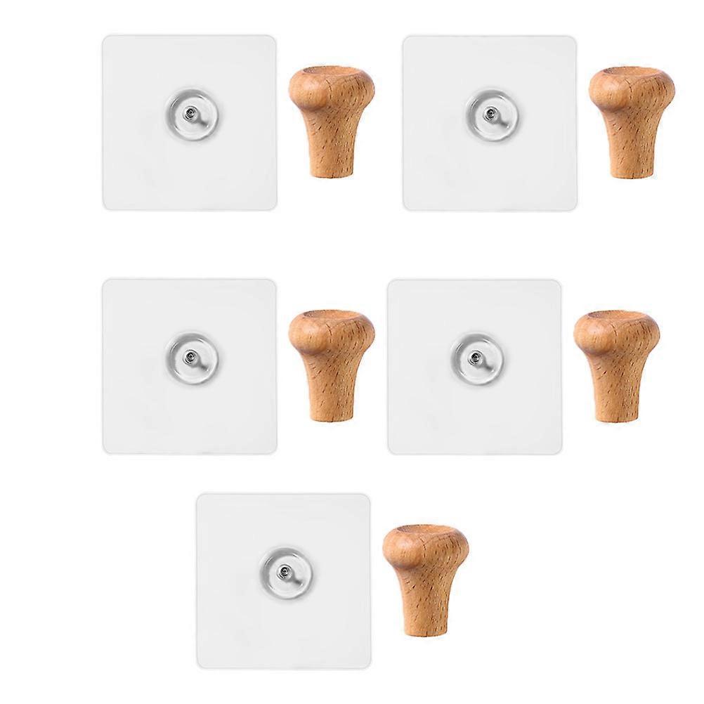 Adhesive Hanging Hooks For Home Organization No Marking Wall Hangers 5Set