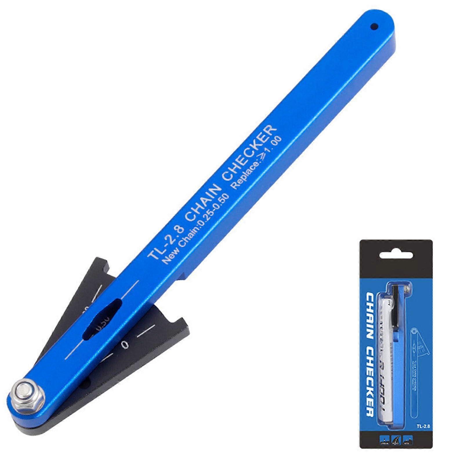 Longlasting bicycle chain wear gauge, bicycles, chain wear indicators, rulers, repair tools for and efficient cycling standard