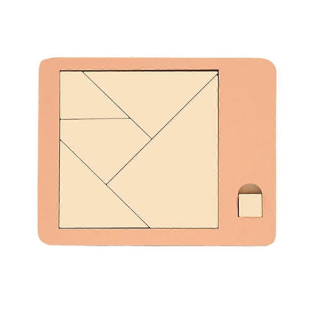 Wooden Geometric Puzzles Challenge Brain Teaser Decompression Puzzle