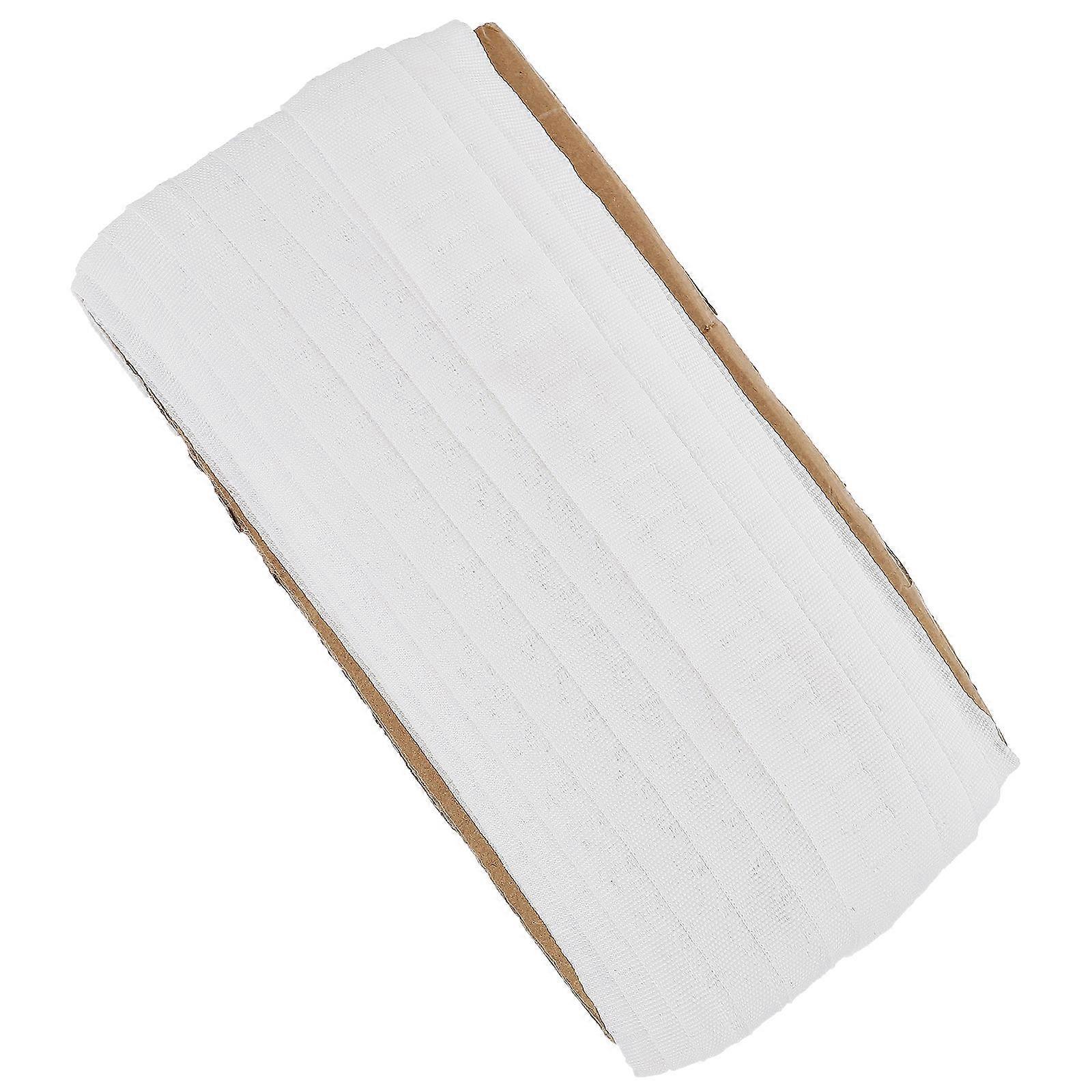 Curtain Trim Tape White Polyester Texture for Home Decoration 1Pcs