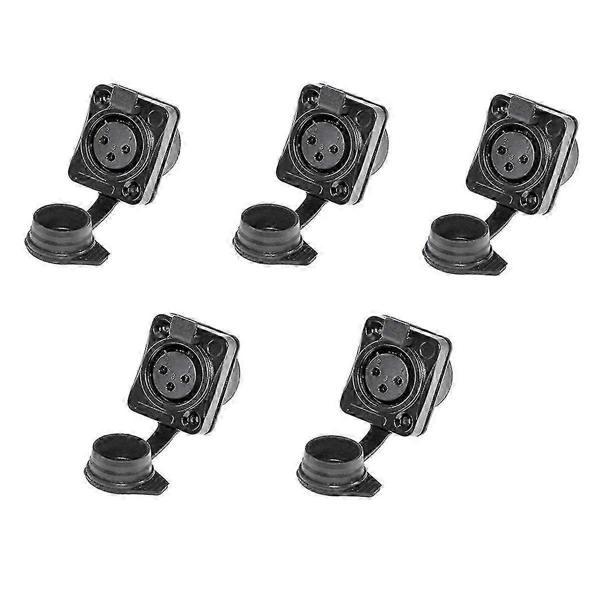 3 Kutuplu Tutucu 3 Kutuplu Su Geçirmez Erkek ve Dişi Mikrofon Ses Fişi Xlr Dengeli Dişli XLR Hea