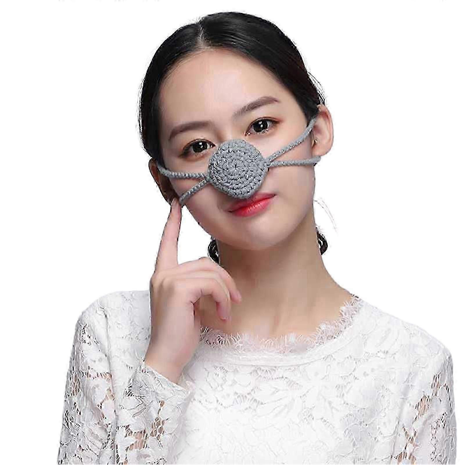 Handmade Winter Nose Warmer Extra Soft High Elastic Adjustable Cold Resistant Wool Nose Cover Accessories for Various Brands