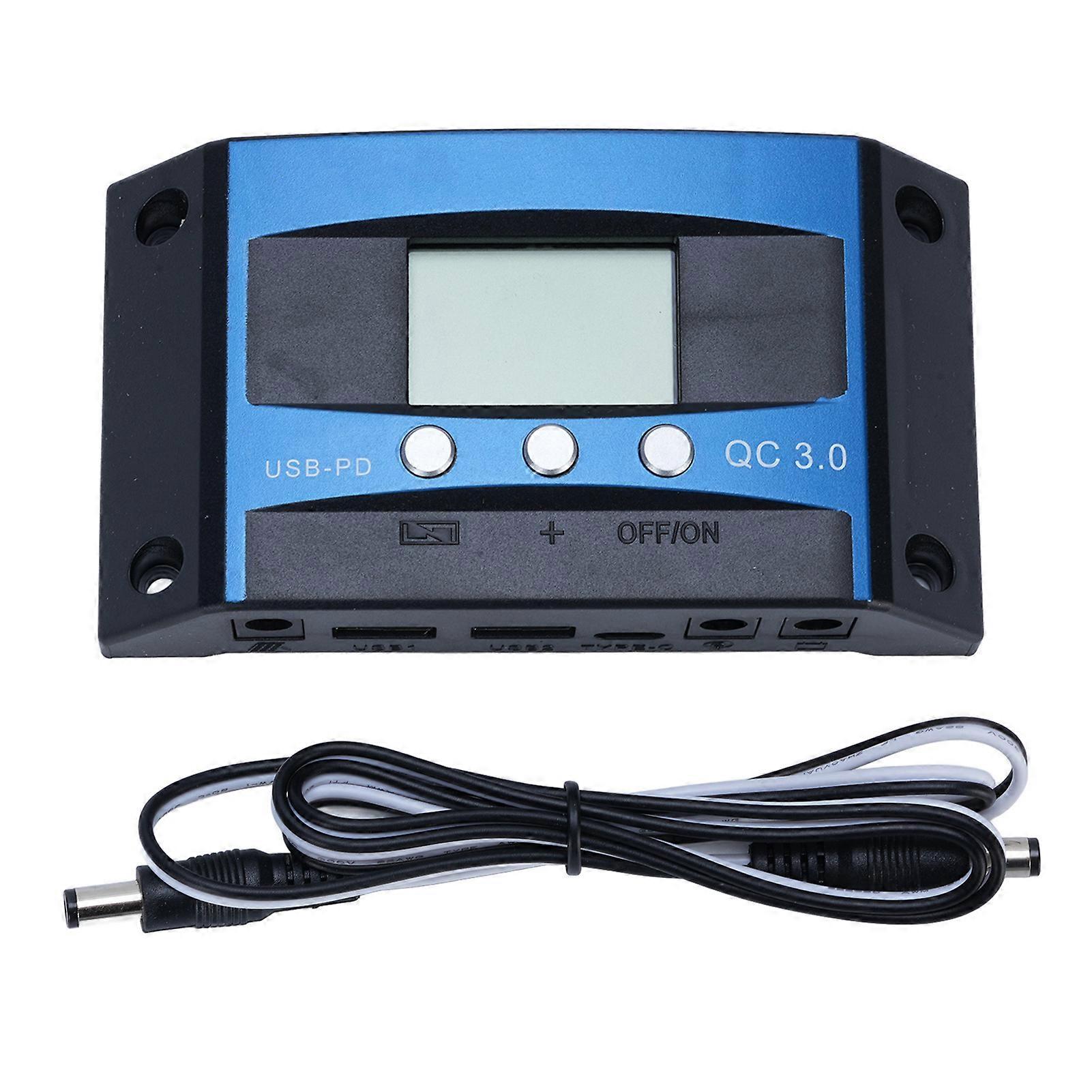 30A MPPT Solar Controller with LCD Display, 12V/24V Auto Adaptive, Universal Regulator