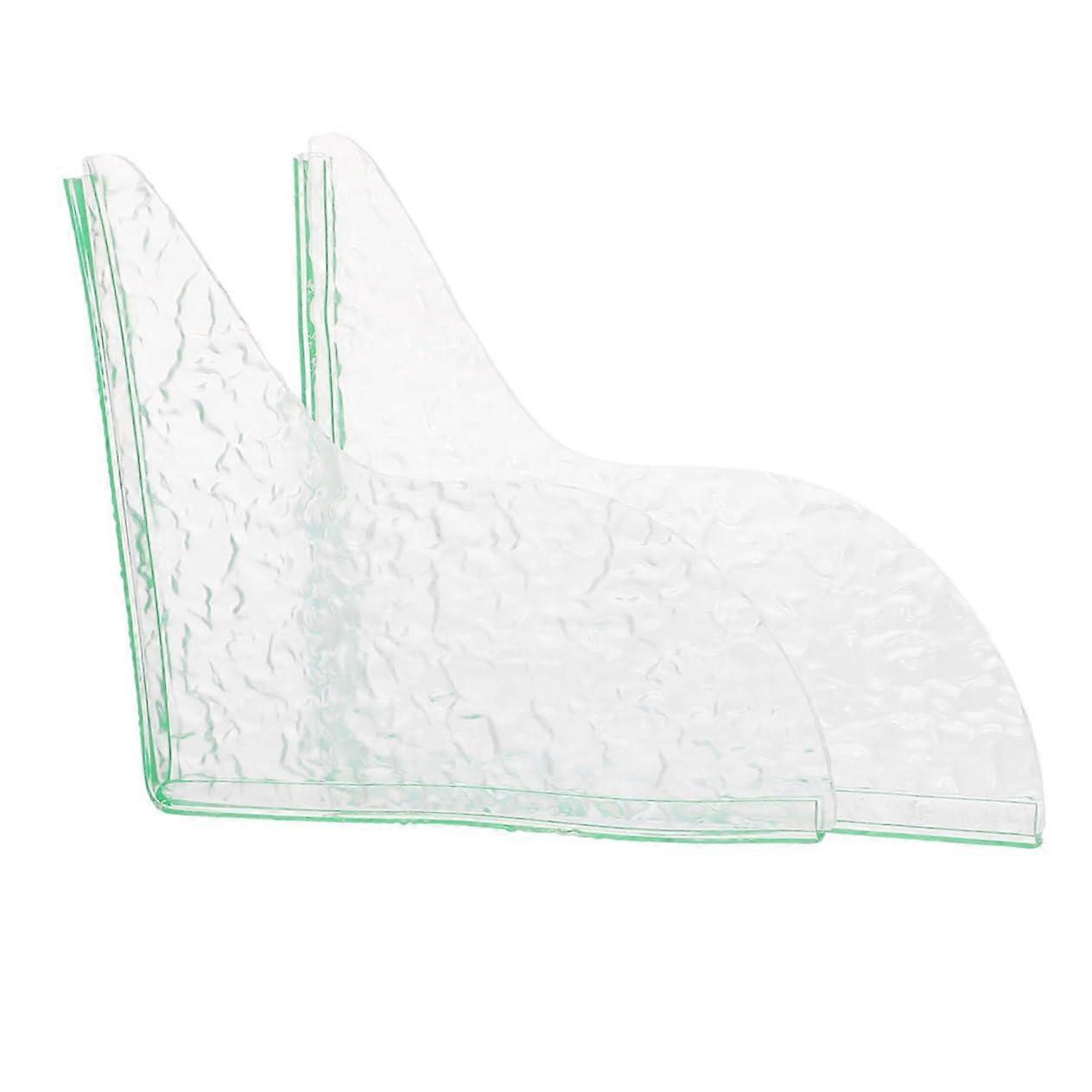 2 Pieces Splash Guard for Sink, Acrylic Water Splash Guard for Bathroom Washbasin, Washbasin Splash Guard 25x30cm